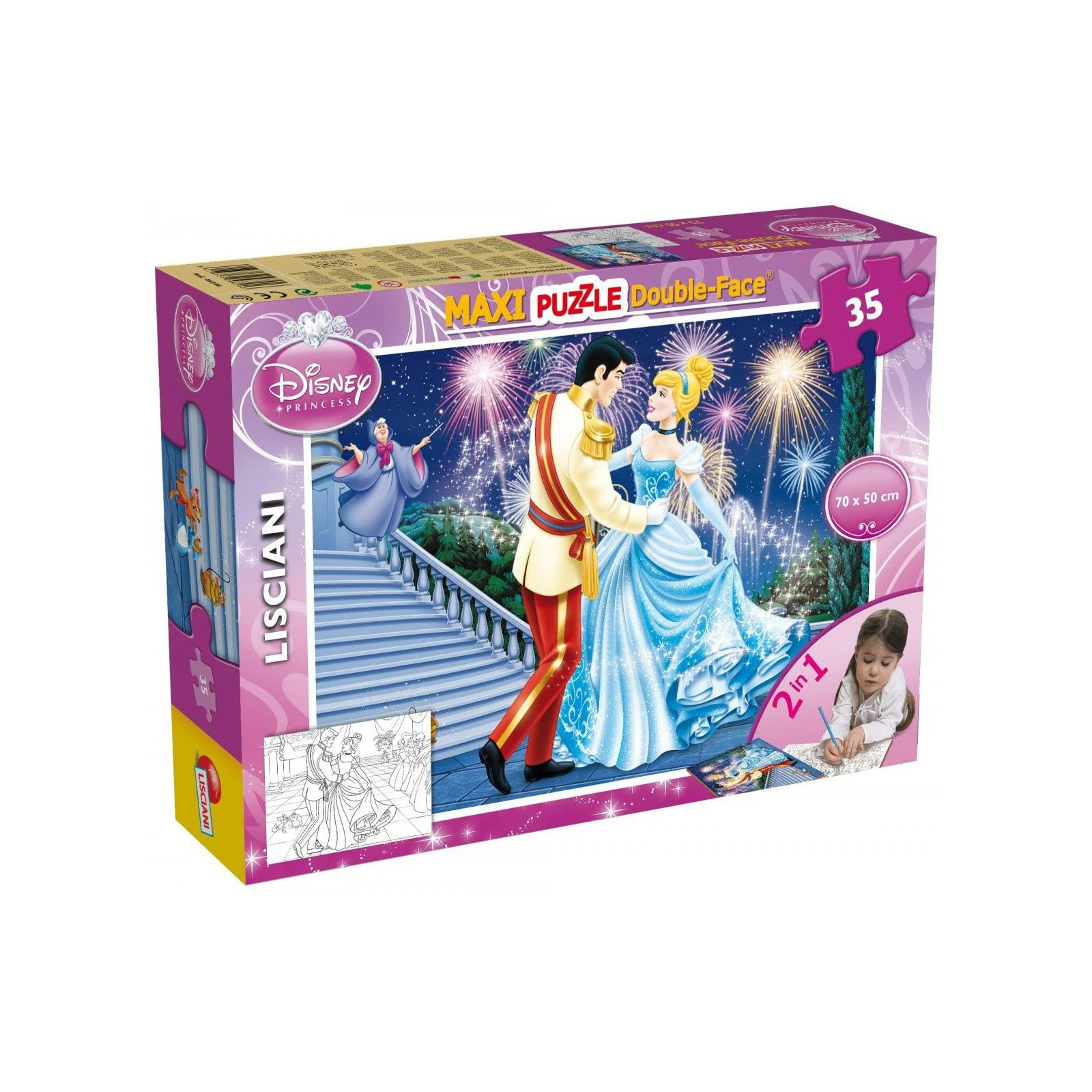 DISNEY PUZZI DF MAXI FLOOR 35 CINDERELLA - LISCIANI GIOCHI - PUZZLE - td-toys.it