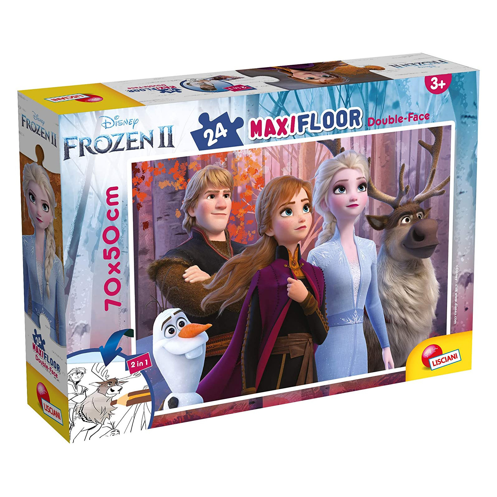 DISNEY PUZZI DF MAXI FLOOR 24 FROZEN 2 - LISCIANI GIOCHI - PUZZLE - td-toys.it