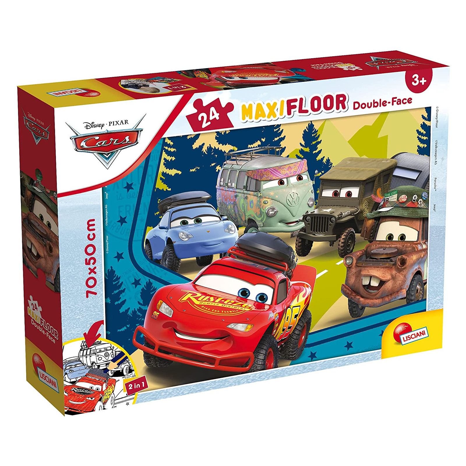 DISNEY PUZZI DF MAXI FLOOR 24 CARS - LISCIANI GIOCHI - PUZZLE - td-toys.it