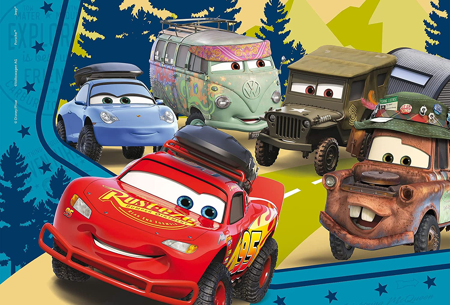 DISNEY PUZZLE DF MAXI FLOOR 24 CARS 2 in 1: realizzo il puzzle e c