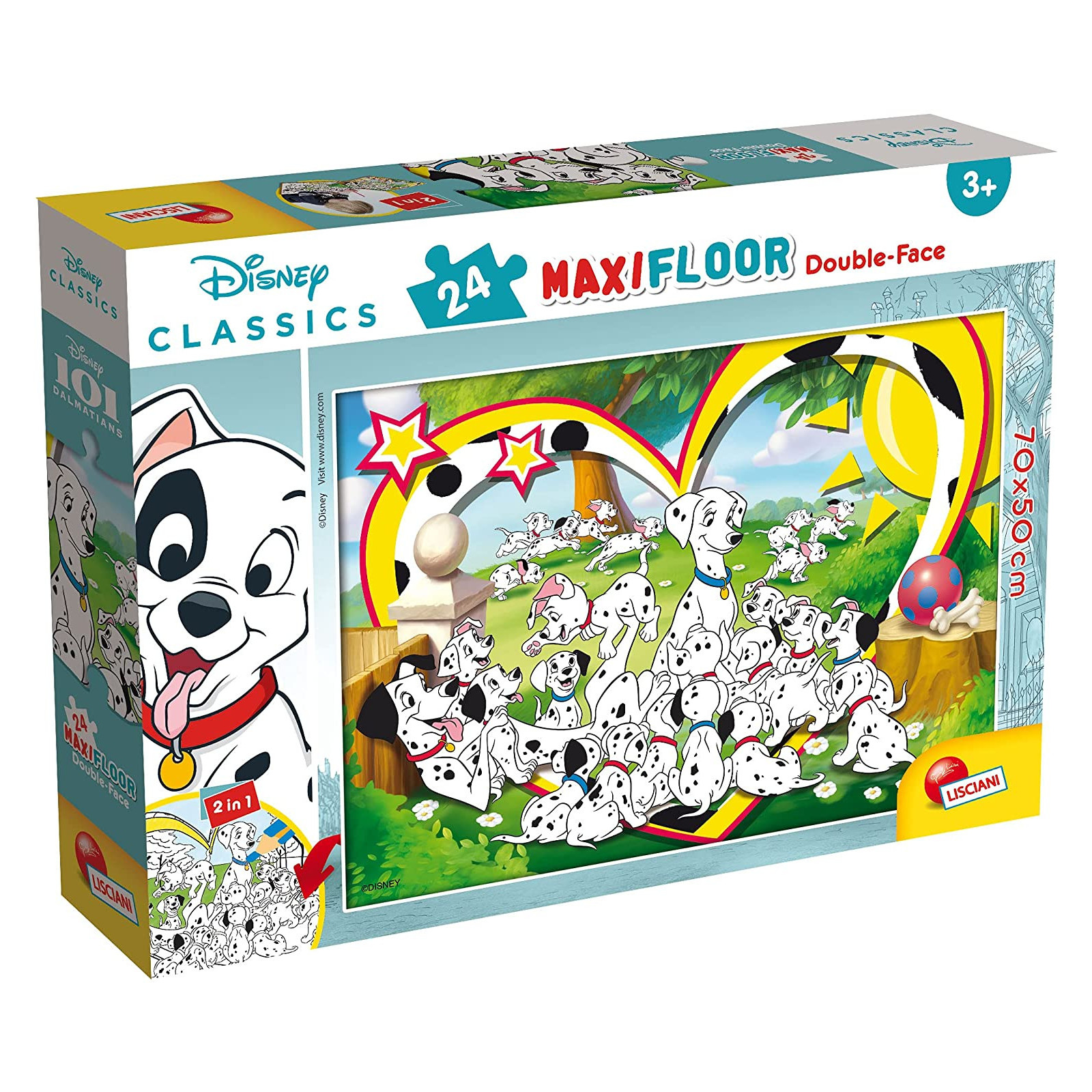 DISNEY PUZZI DF MAXI FLOOR 24 101 DALMATIANS - LISCIANI GIOCHI - PUZZLE - td-toys.it