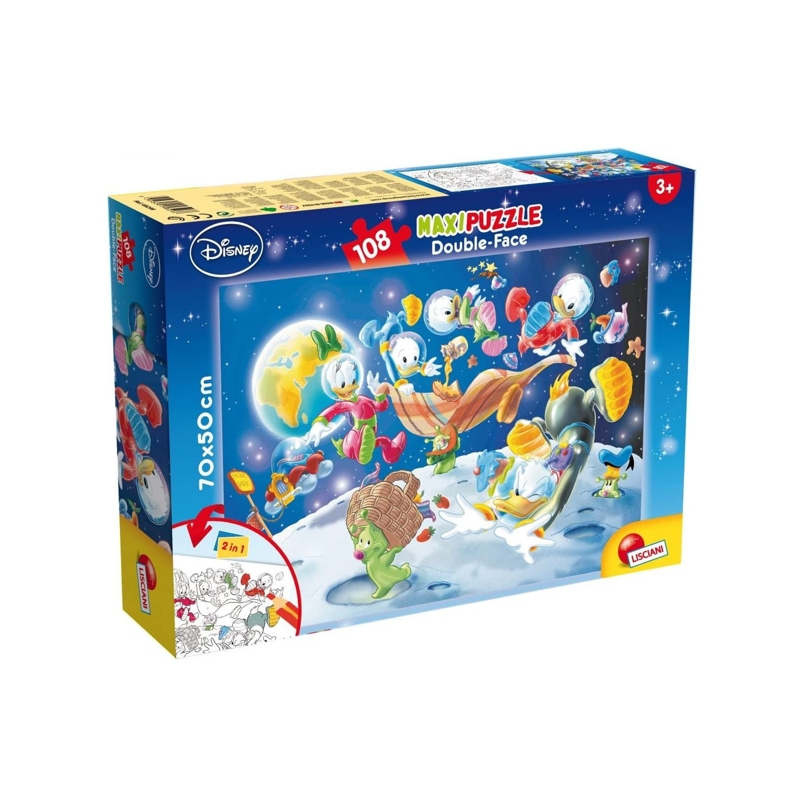 DISNEY PUZZLE DF MAXI FLOOR 108 MICKEY MOUSE - IN SPACE - LISCIANI GIOCHI - PUZZLE - td-toys.it