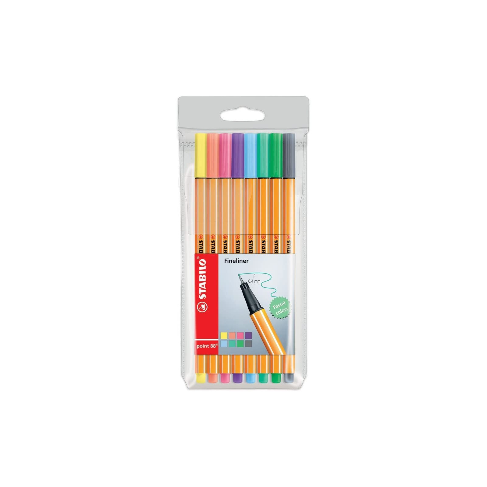 STABILO POINT 88 CONF. 8 PZ PASTELLO-PENS-MARKERS-PENCILS-ERASERS