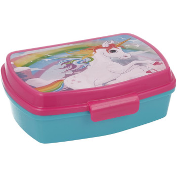 LUNCH BOX ANIMALS CON DIVISORIO, FORCHETTA E CUCCHIAIO ✓ PORTA MERE