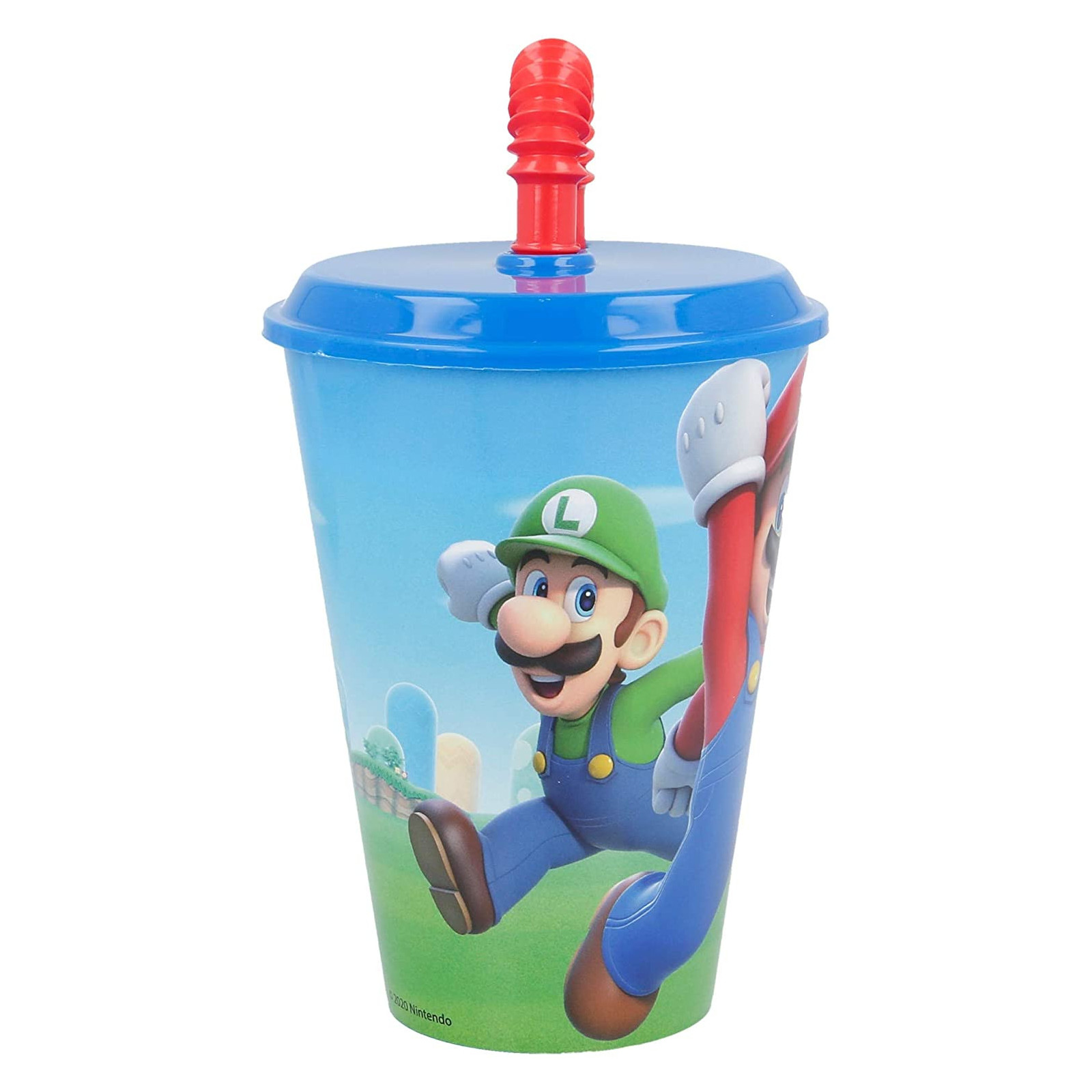 Bicchiere con Cannuccia Super Mario-BICCHIERI