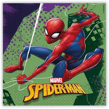 20 napkins 33x33cm Spiderman-TABLECLOTHES