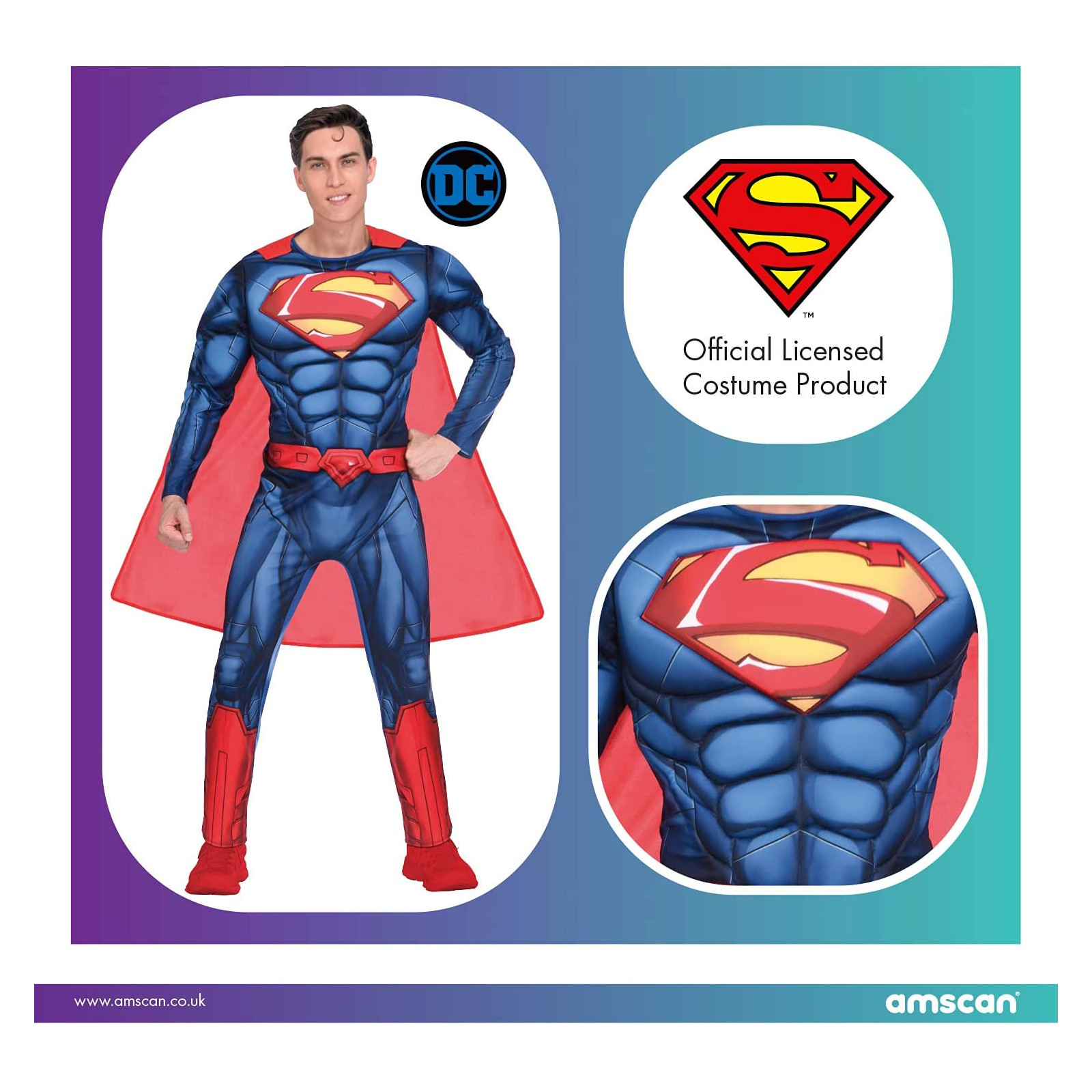 Acquista Costume Superman classico premium per uomo su Ubuy Italy