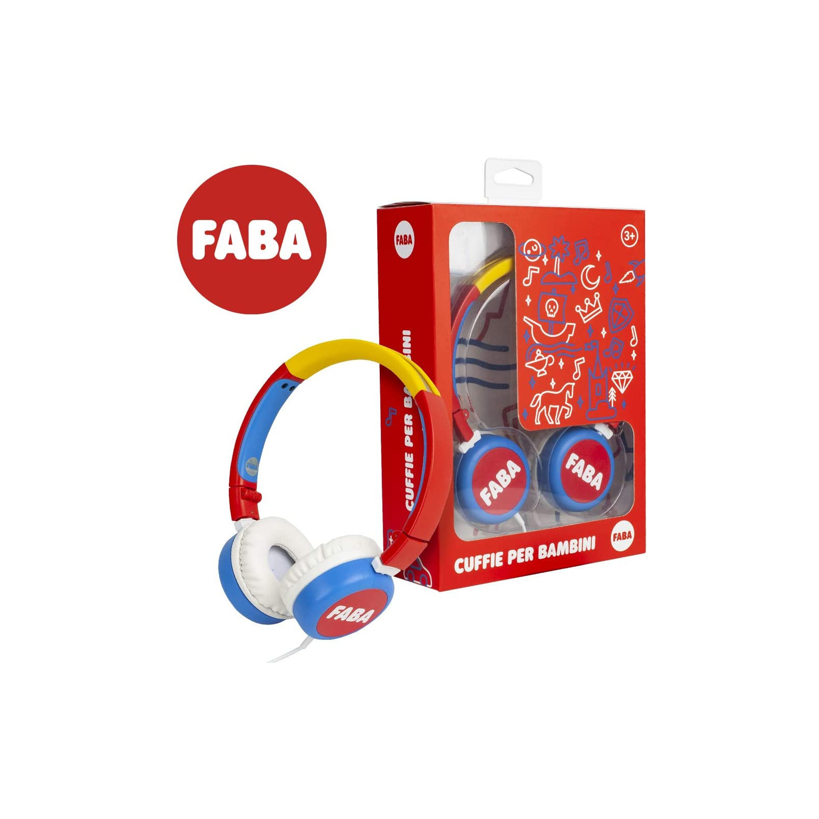 FABA HEADPHONES WD RED - FABA - UNISEX - td-toys.it