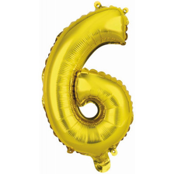 Pall.Mini N. 6 gold Foil-BALLOONS