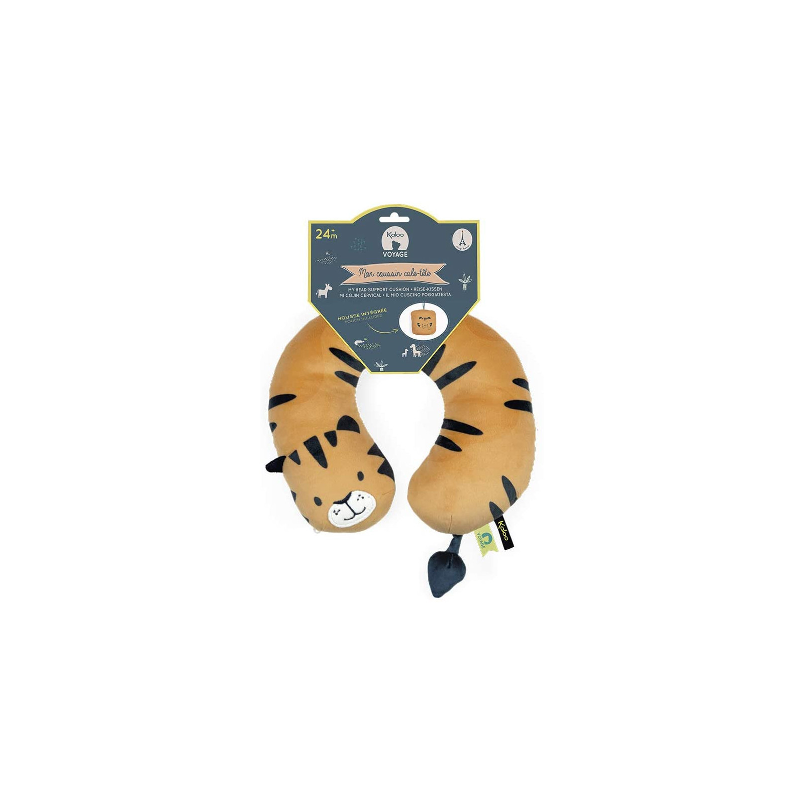 VOYAGE - MIO CUSCINO POGGIATESTESTESTI TIGRE - JANOD - TOYS - td-toys.it