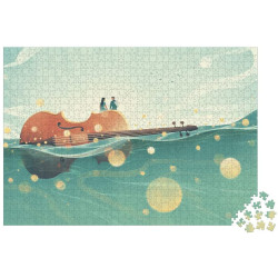 PUZZLE ROMANTICISMO IN SEA - 1000 PZ - JANOD - TOYS - td-toys.it