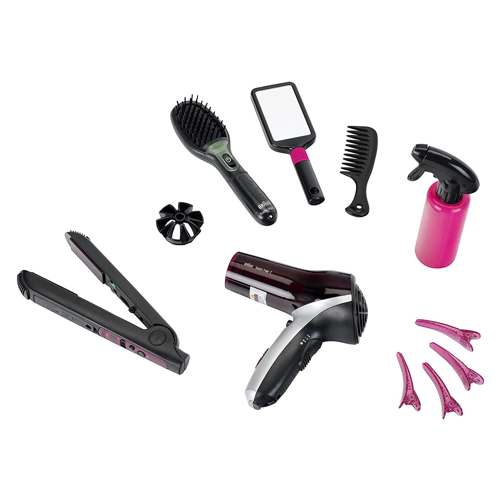 Mega hairstyle set with Braun Satin Hair 7 brush - KLEIN - CHILD - td-toys.it