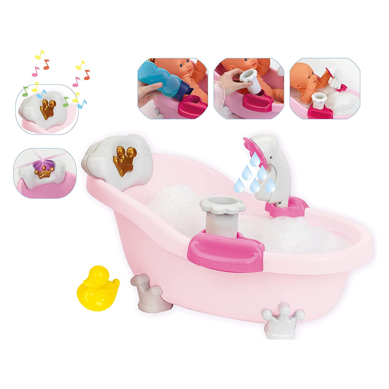 Baby Coralie Bathtub with light and sound - KLEIN - UNISEX - td-toys.it