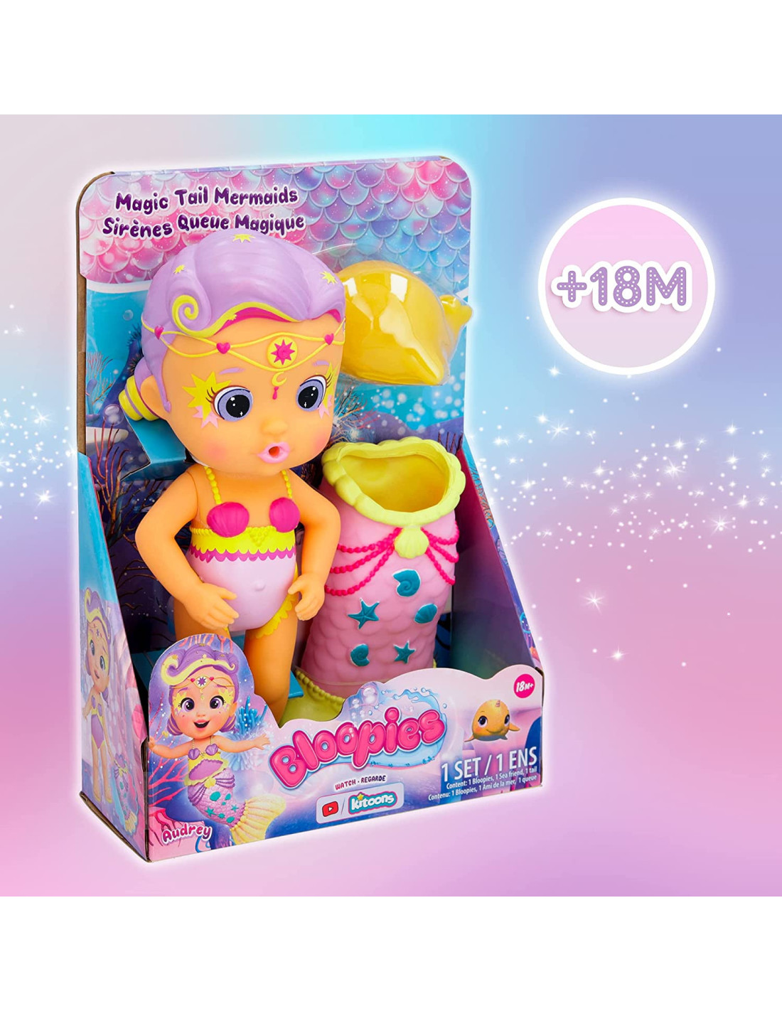 BLOOPIES MERMAIDS MAGIC TAIL ANDREY - IMC TOYS - BAMBINA - td-toys.it