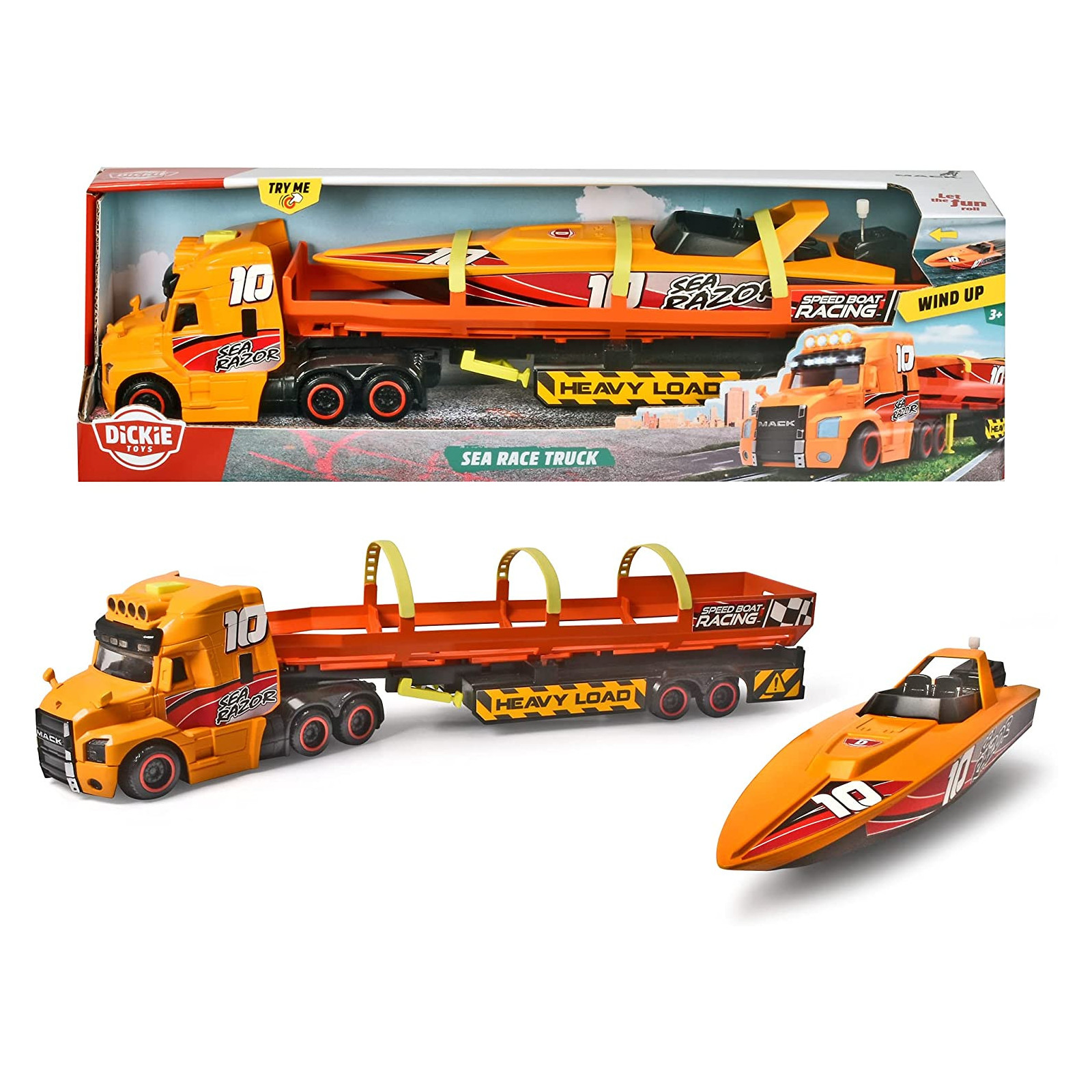 Sea Race Truck cm.40 +motorboat - SMOBY - CHILD - td-toys.it