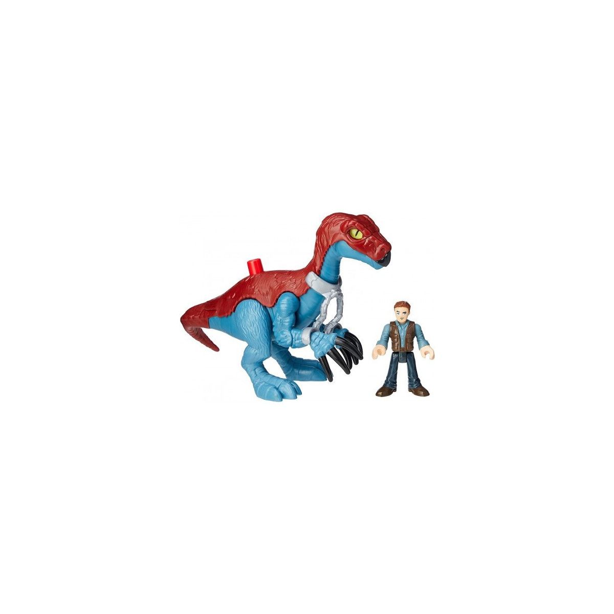 JURASSIC WORLD FEAT GVV65 THERIZINOSAURUS & OWEN - MATTEL - CHILD - td-toys.it