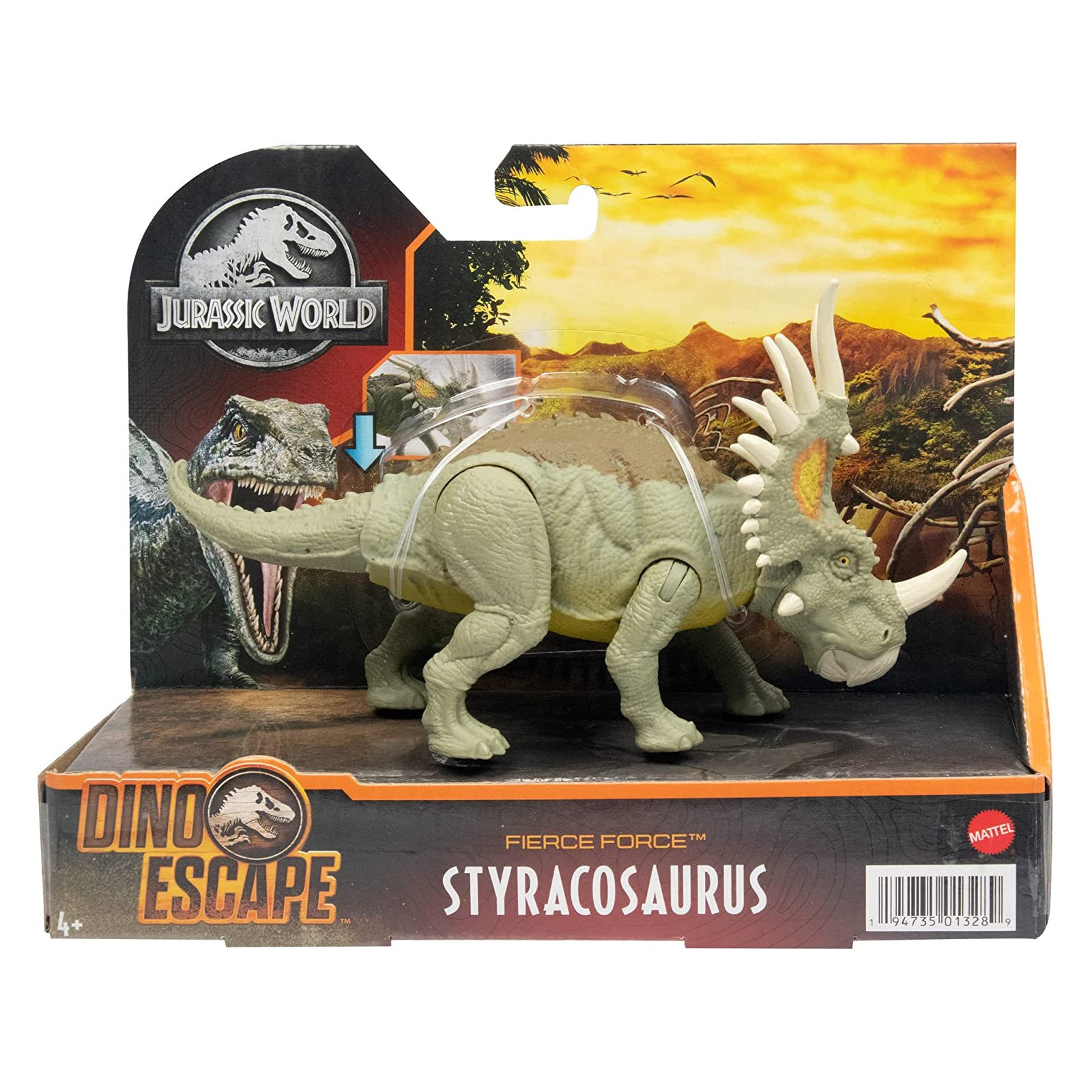 JURASSIC WORLD DINO FORZA BRUTA GWN31 STYRACOSAURUS - MATTEL - BAMBINO - td-toys.it