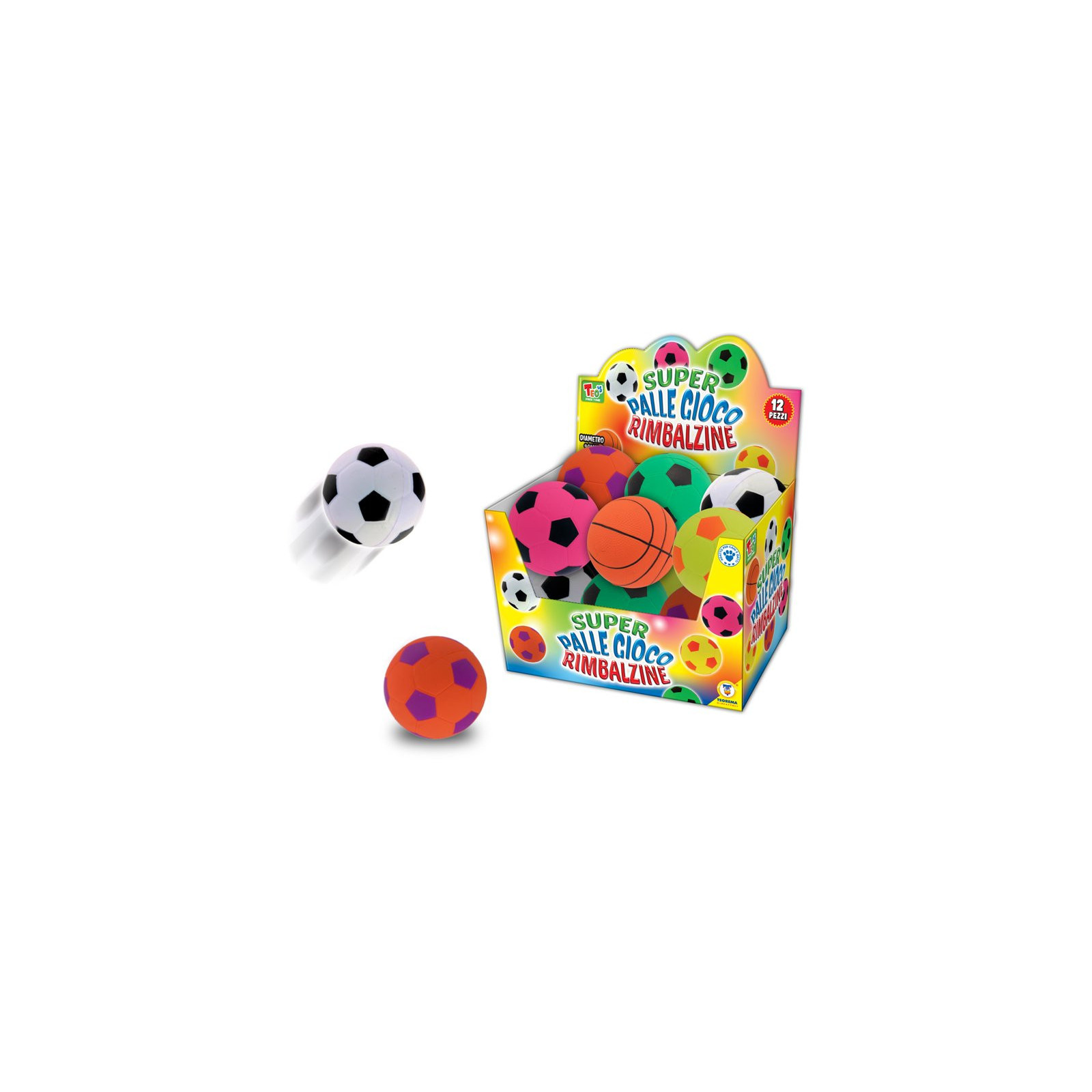 TEO'S - BOUNCY BALLS 6 MDL 12 PZ-TOYS