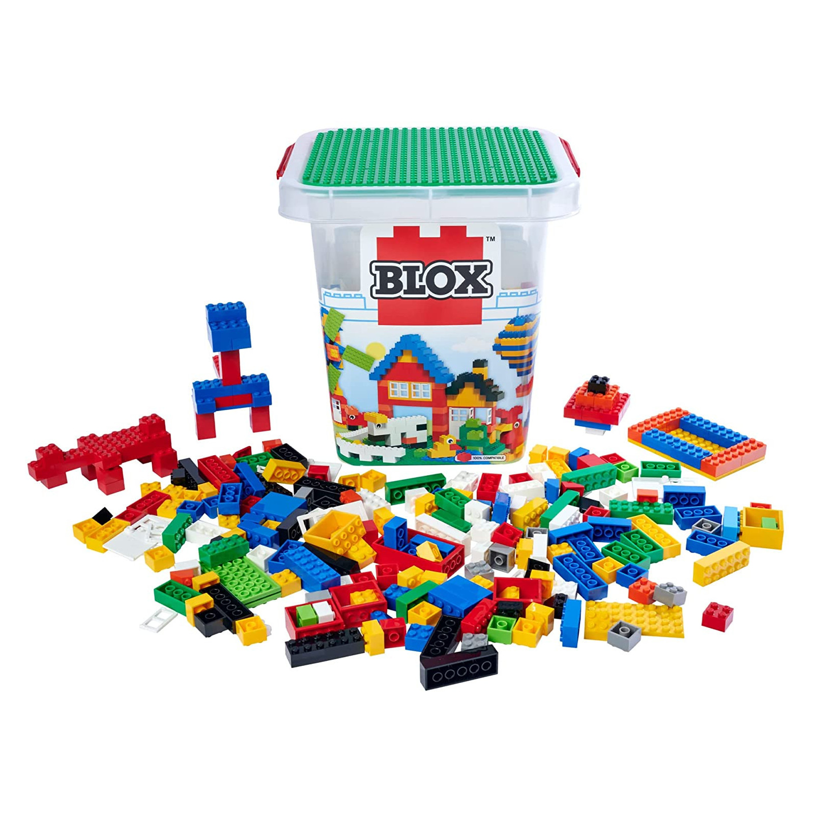 BUCKET WITH 500 BLOX - ANDRONI GIOCATTOLI - CREATIVE - td-toys.it