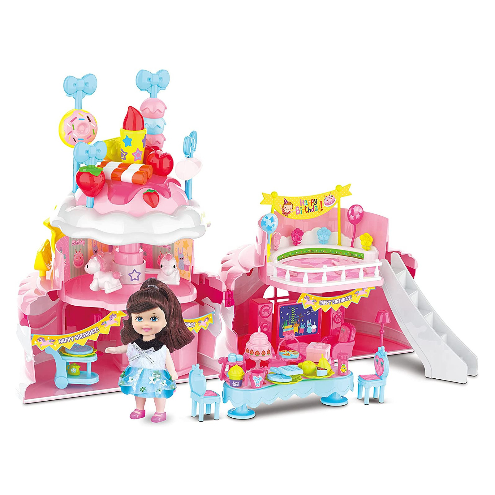 MISS SIGNORINA - PLAYSET TORTA COMPLEANNO-GIOCATTOLI PER BAMBINO