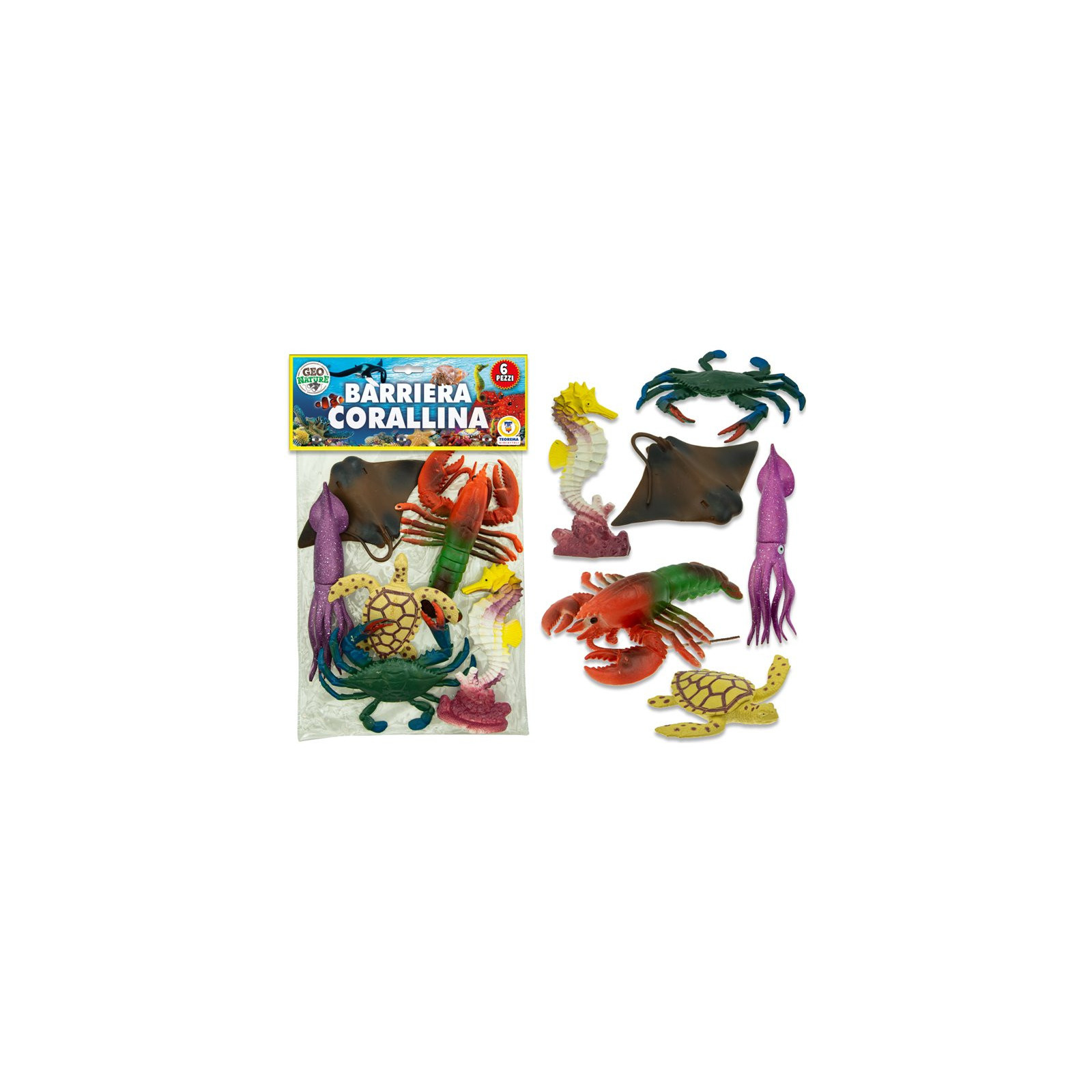 GEO NATURES - CORAL REEF 6 PCS - TEOREMA - TOYS - td-toys.it