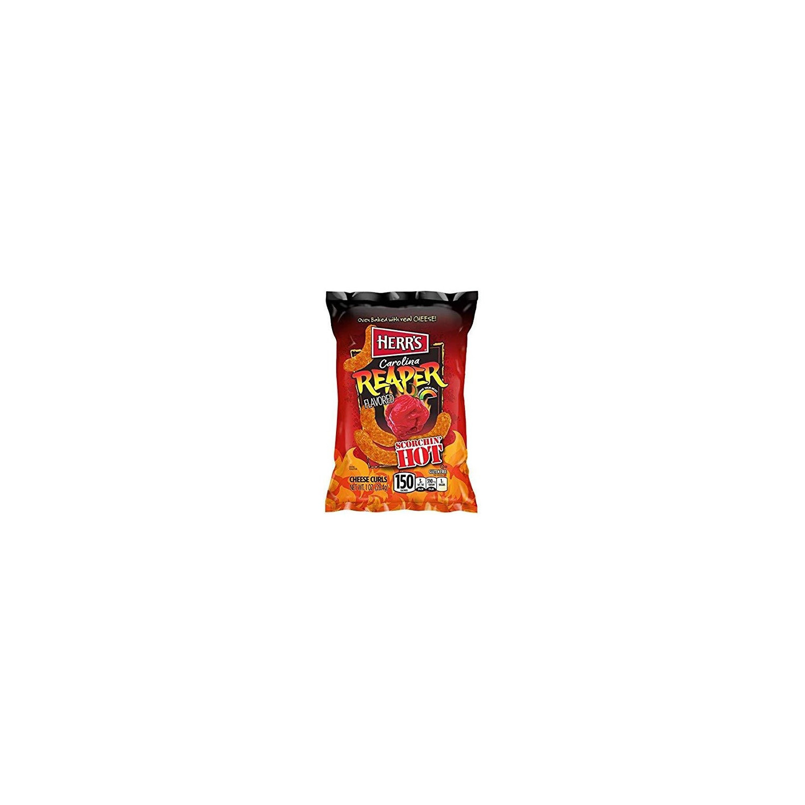 Herr's carolina reaper cheese curls - - SNACKS - td-toys.it