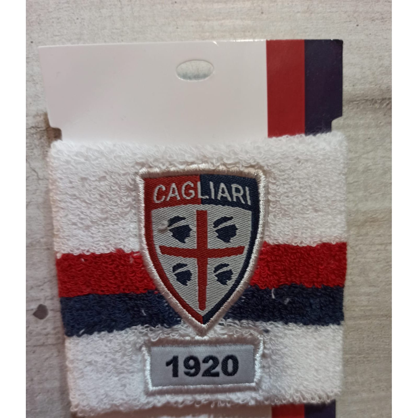 CUFF WHITE CAGLIARI CALCIUM - GIEMME - CAGLIARI FOOTBALL - td-toys.it