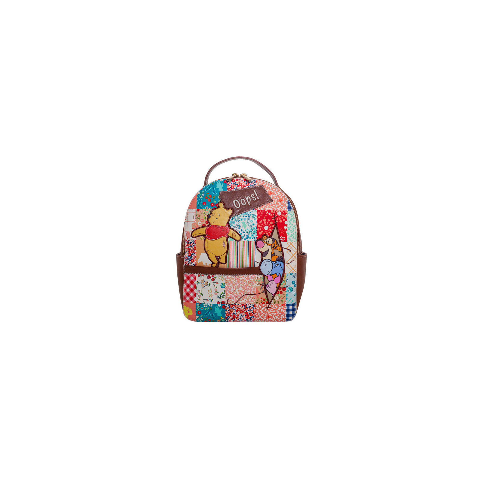 Backpack Mini - W innie The Pooh Patchwork - HALF MOON BAY - ZAINETTI - td-toys.it