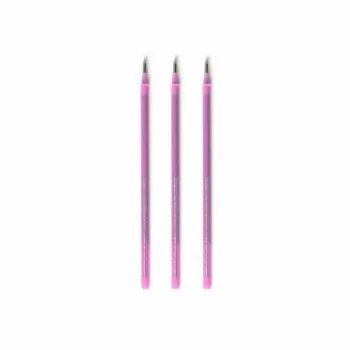 3 REFILL PEN GEL ERAB. ERASABLE PEN REFILLS PURPLE --STATIONERY- TD Toys