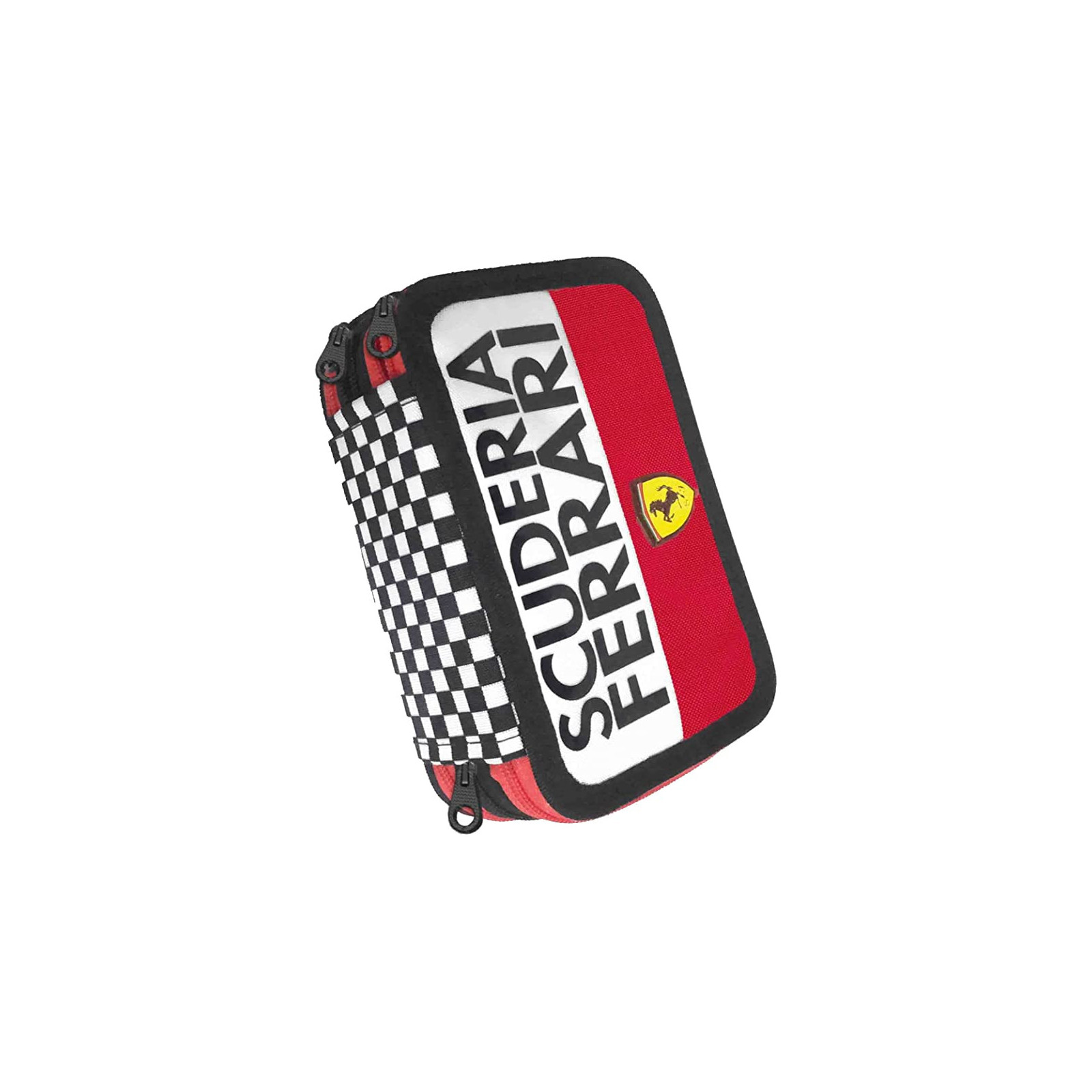 ASTUCCIO CORREDO 3 ZIP with PENNA FRIXION FERRARI KIDS - FRANCO COSIMO PANINI - PENCIL CASES - td-toys.it