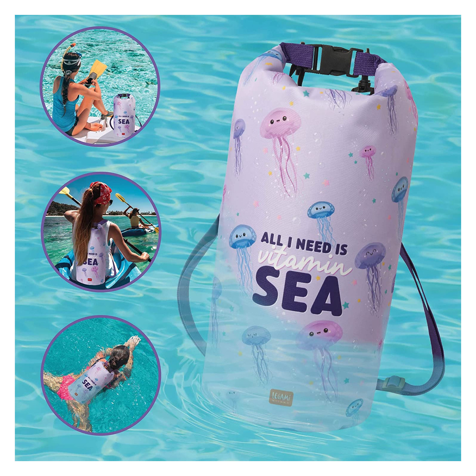 WATERPROOF BAG - DRY BAG 3 L - JELLYFISH - LEGAMI MILANO - LEGAMI MILANO - td-toys.it