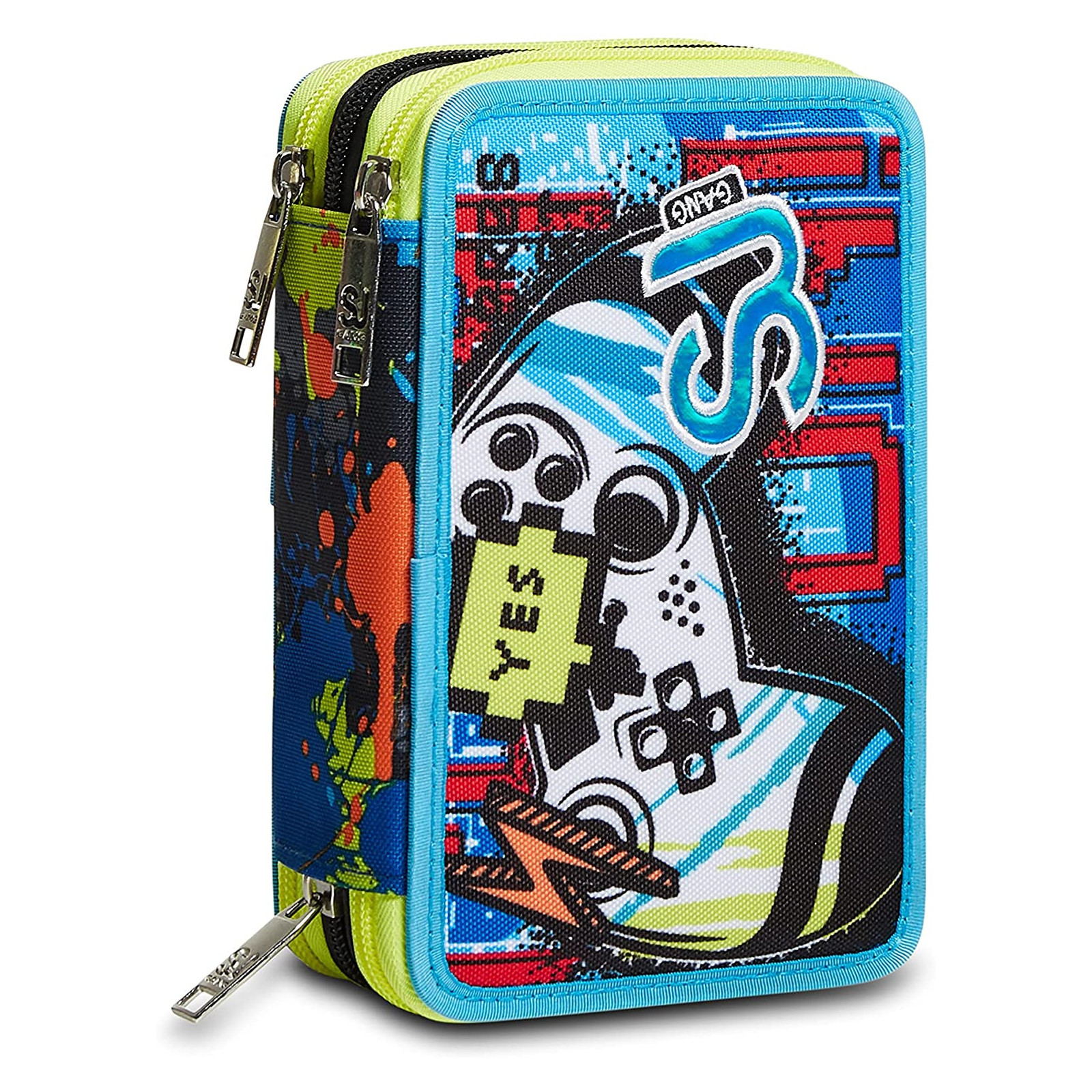 AST.3 ZIP SJANG GAMINGLED BOY - Seven - PENCIL CASES - td-toys.it