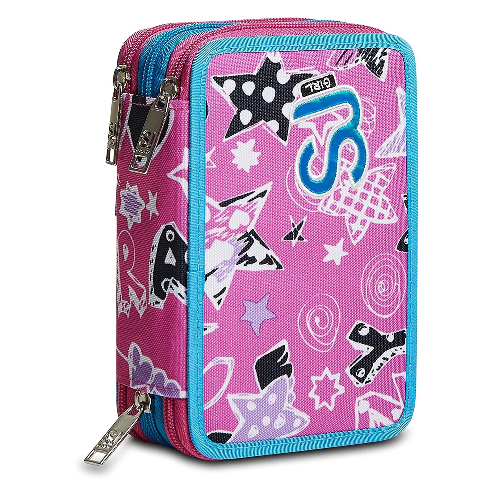 AST.3 ZIP SJ GANG CUTELED GIRL - Seven - PENCIL CASES - td-toys.it