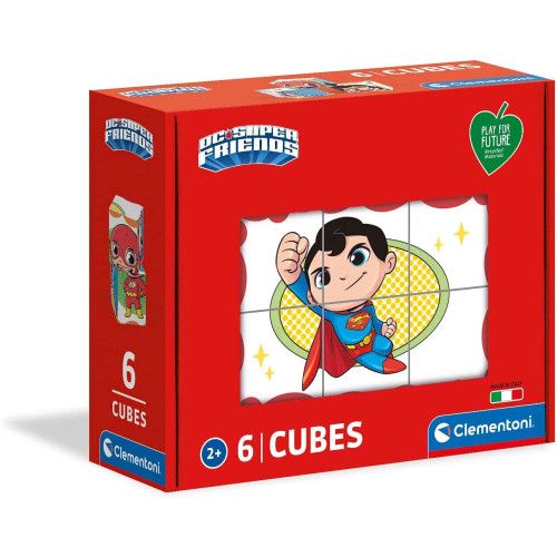 CUBI 6 PFF - DC SUPERFRIENDS A pack of 6 cubes Clementoni p