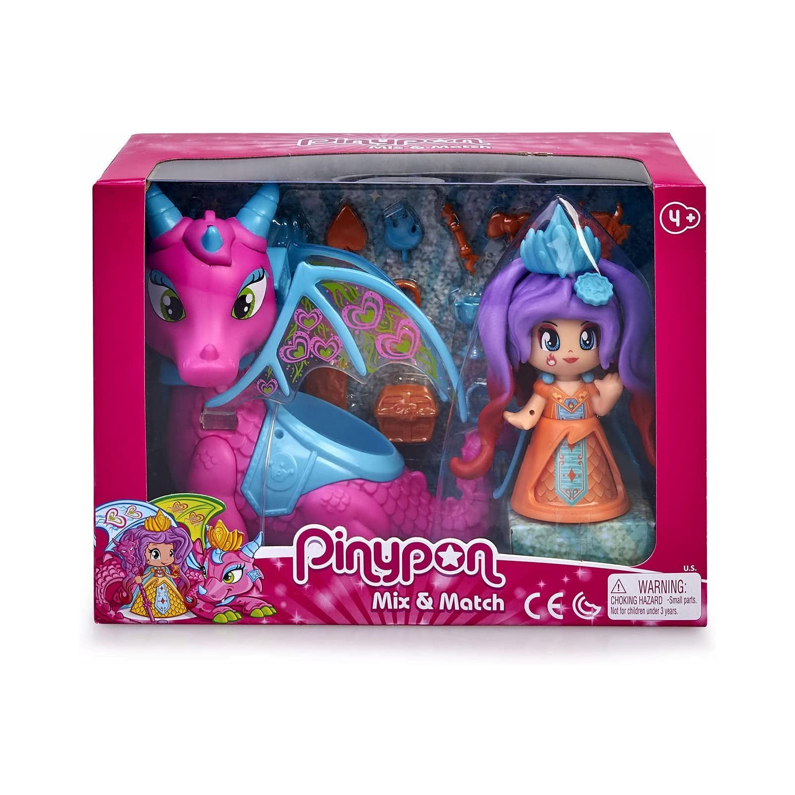 PINYPON QUEENS & DRAGON 700015547 - MATTEL - BAMBINA - td-toys.it