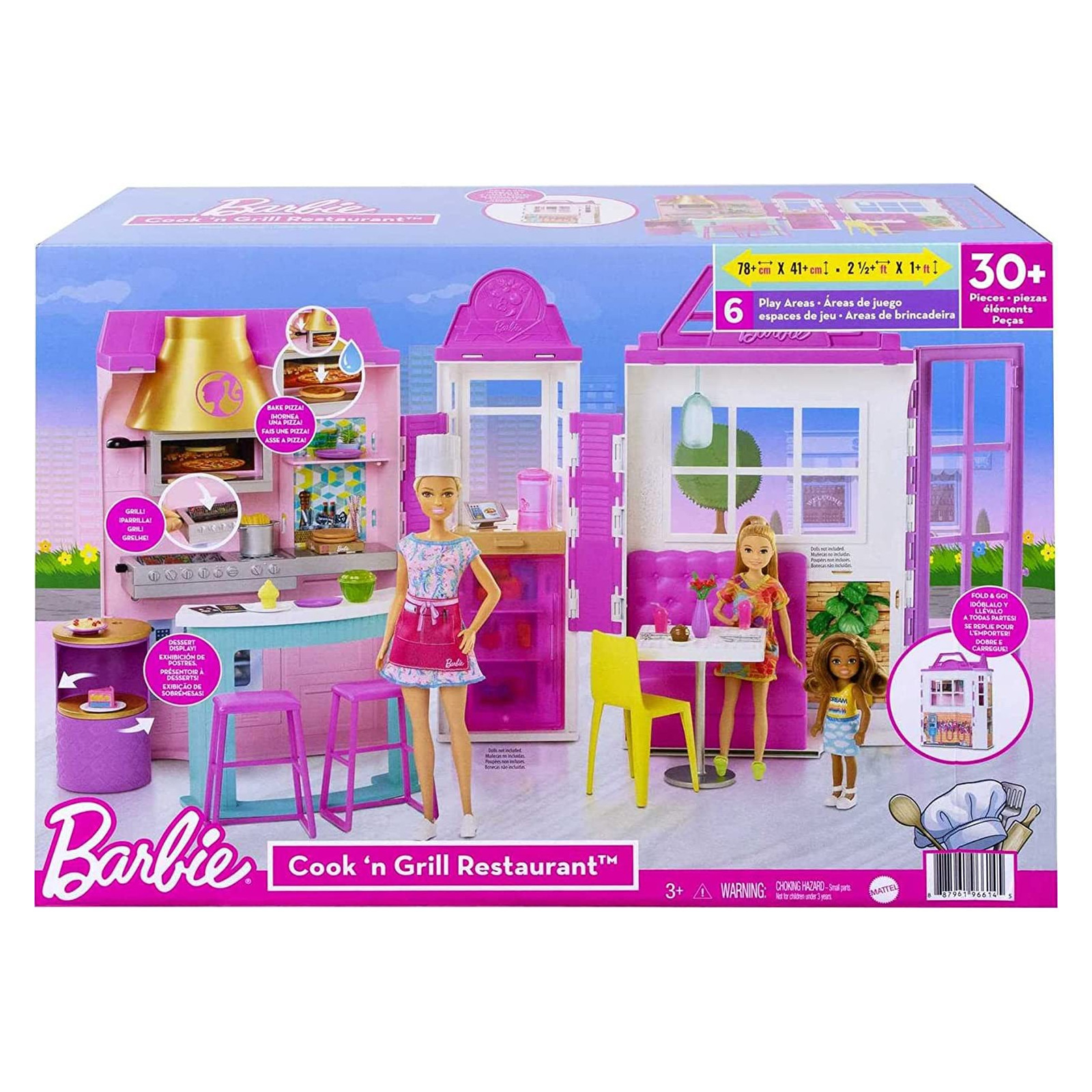 BARBIE RISTORANTE GXY72 - MATTEL - BAMBINA - td-toys.it