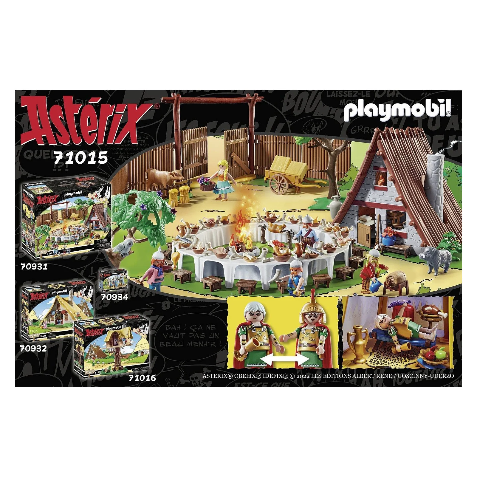 TD Toys|71015 Asterix: Tenda del capo con generali4008789710154