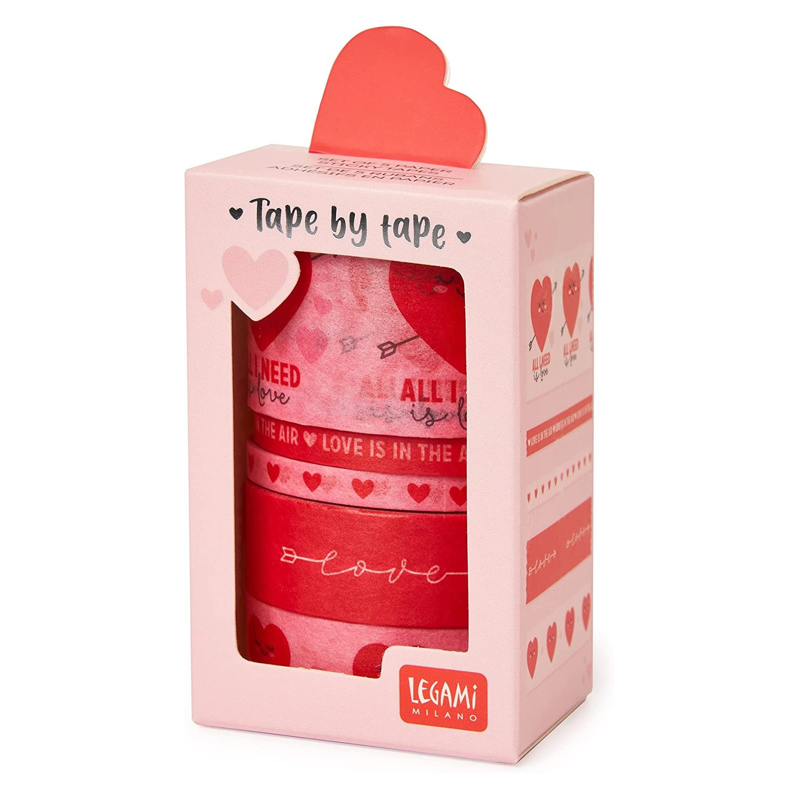 Nastro adesivo San Valentino Tape By Tape, Heart Legami - Legami - Idee  regalo