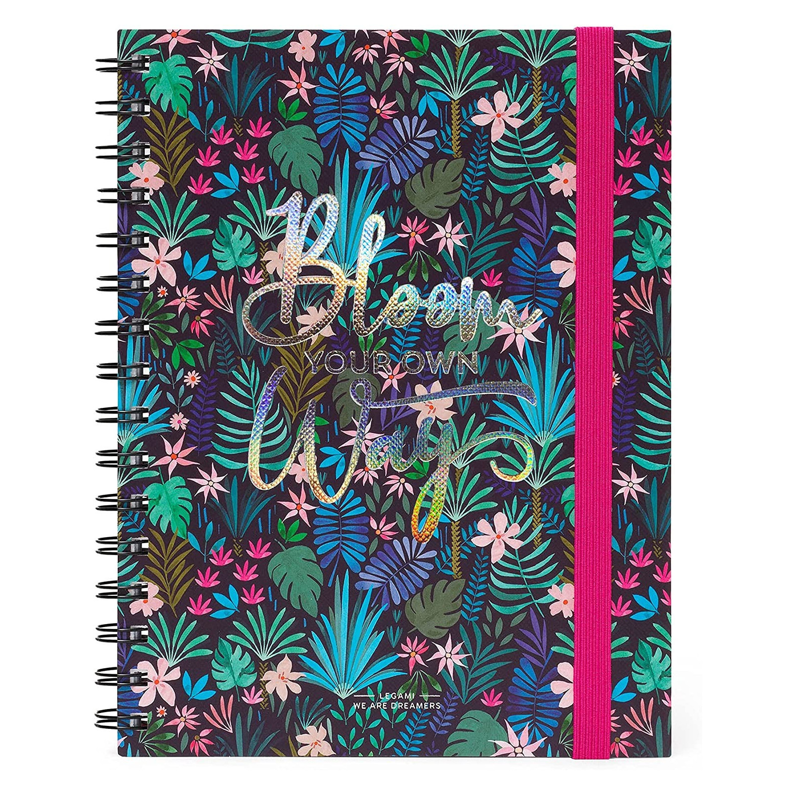 QUADERNO SPIRALATO - SPIRALNOTEBOOK - LARGE LINED - FLORA - LEGAMI MILANO - LEGAMI MILANO - td-toys.it