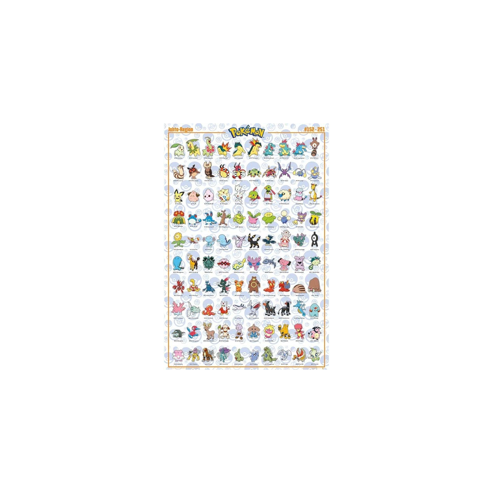 POKEMON - Poster "Johto German" (91.5x61) - ABYSTYLE - POSTER - td-toys.it