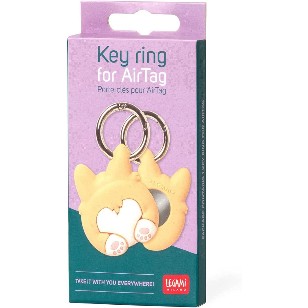 PORTACHIAVI PER AIRTAG - KEYRING FOR AIRTAG - CORGI - LEGAMI MILANO - LEGAMI MILANO - td-toys.it