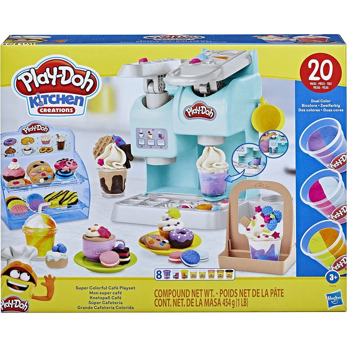 Play Doh SUPER COLORFUL CAFE PLAYSET - HASBRO - UNISEX - td-toys.it