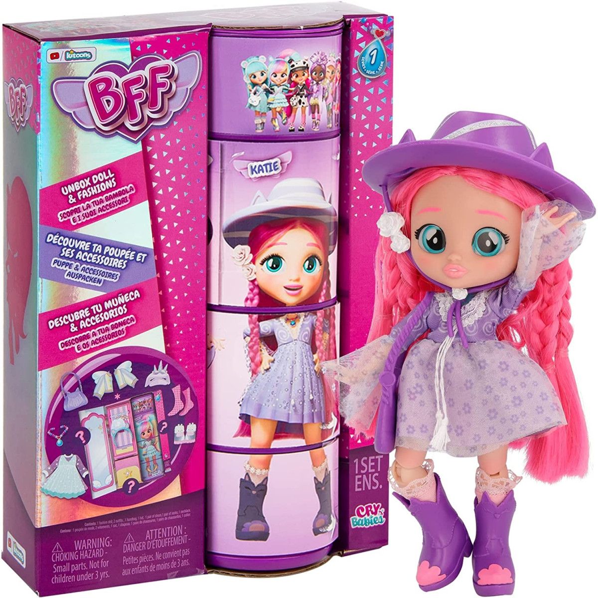 BFF CRY BABIES S1 KATIE - IMC TOYS - BAMBINA - td-toys.it