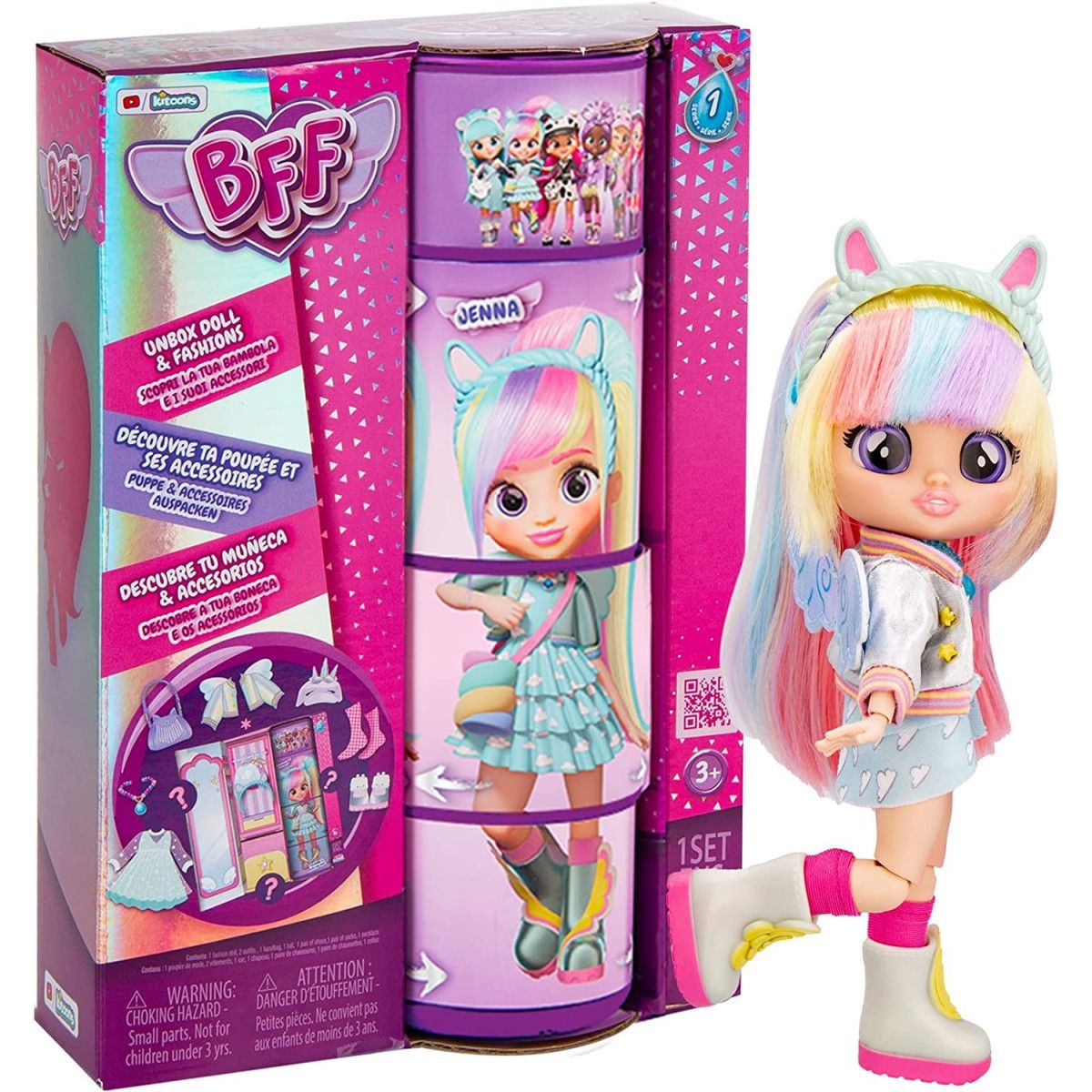 BFF CRY BABIES S1 JENNA - IMC TOYS - BAMBINA - td-toys.it