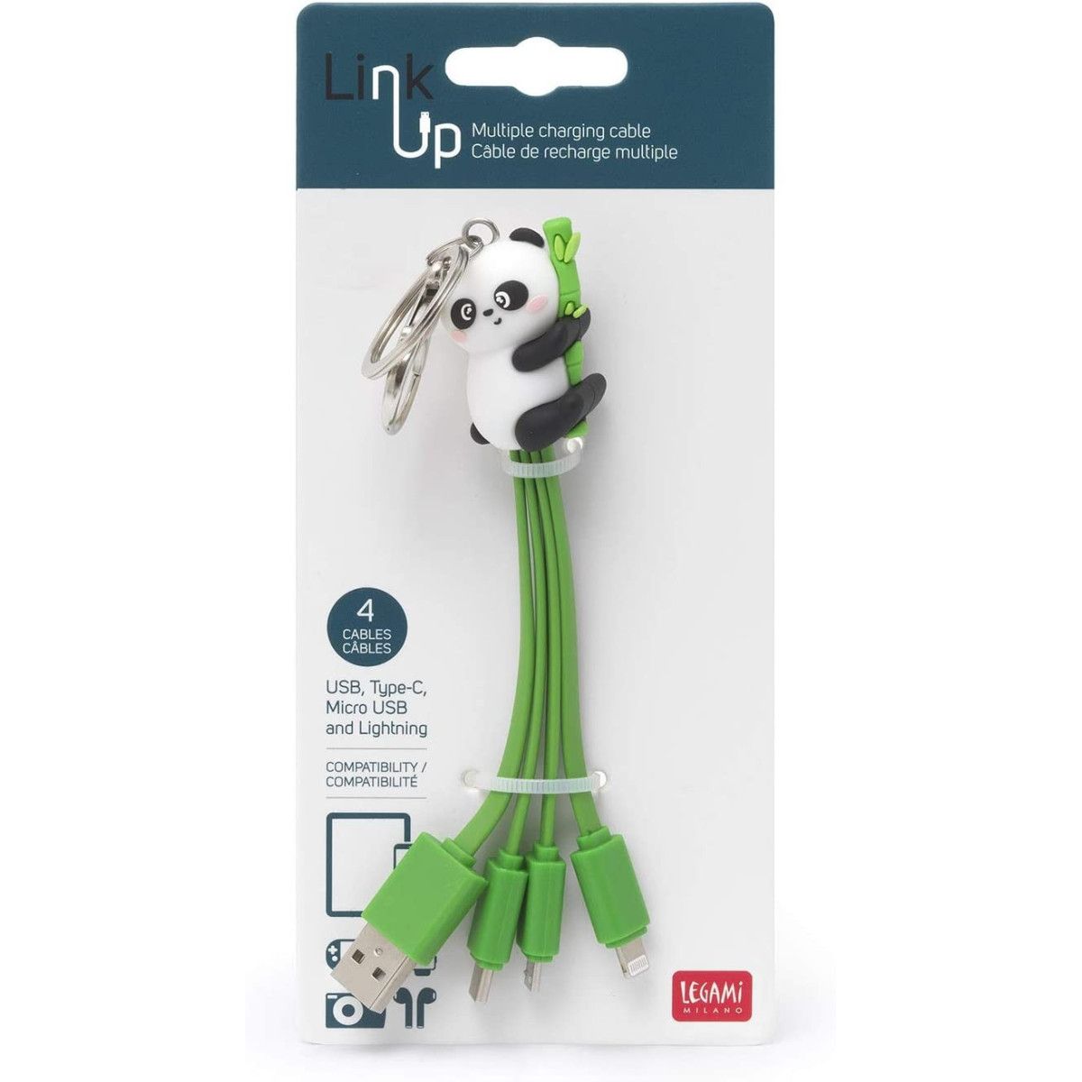 CAVO DI RICARICA MULTIPLO - LINKUP - PANDA - LEGAMI MILANO - LEGAMI MILANO - td-toys.it