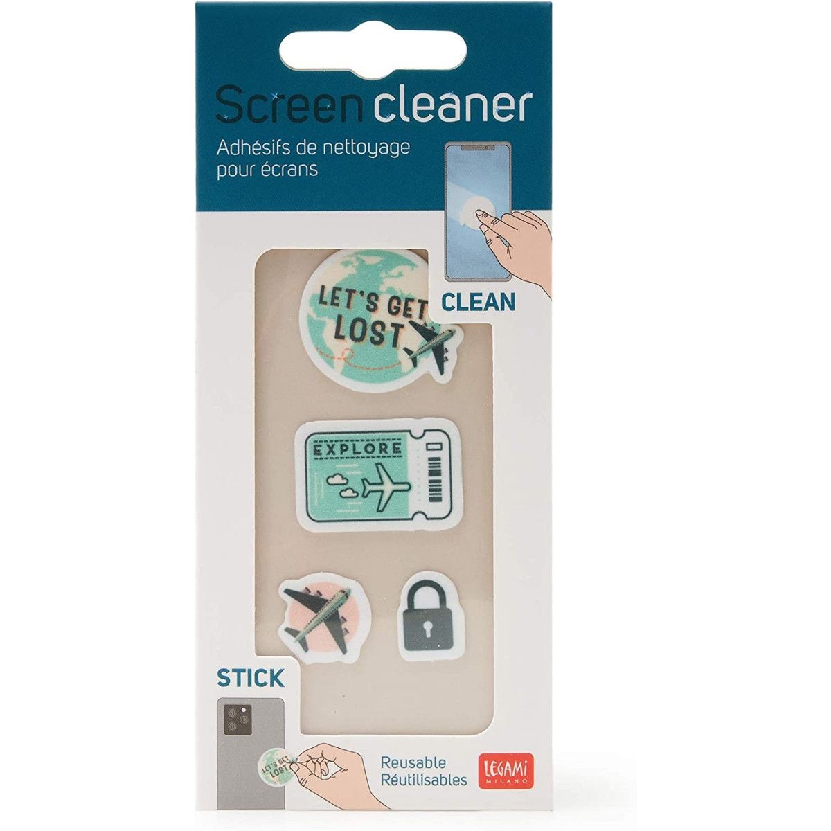 ADESIVI PULISCI-SCHERMO - SCREENCLEANER - TRAVEL - LEGAMI MILANO - LEGAMI MILANO - td-toys.it