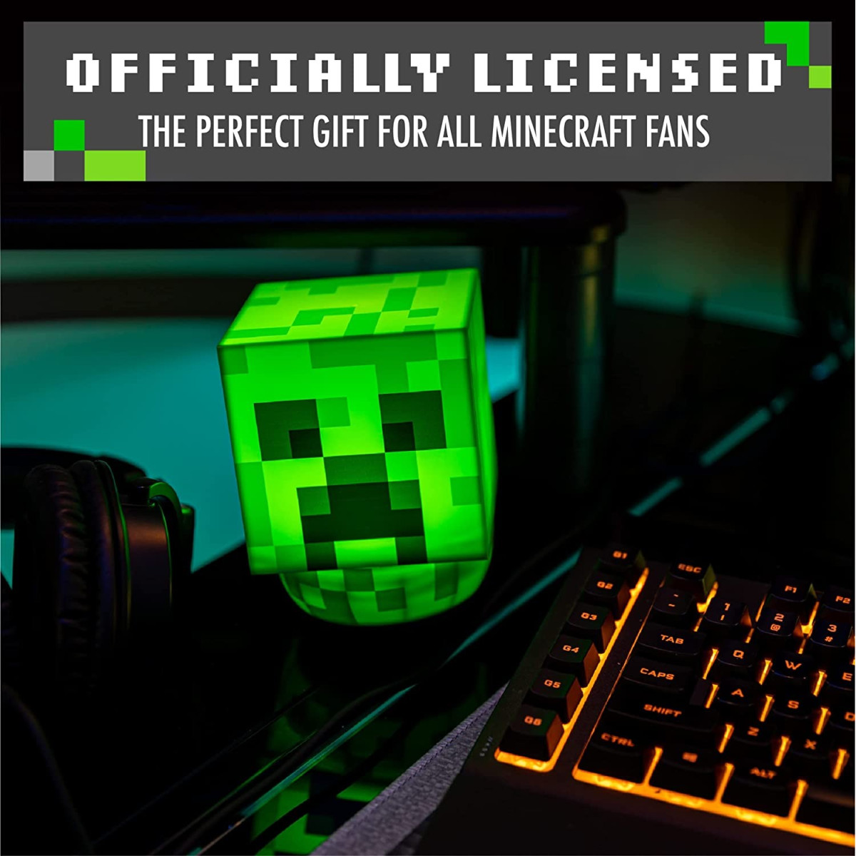 LAMPADA MINECRAFT CREEPER ICON LIGHT