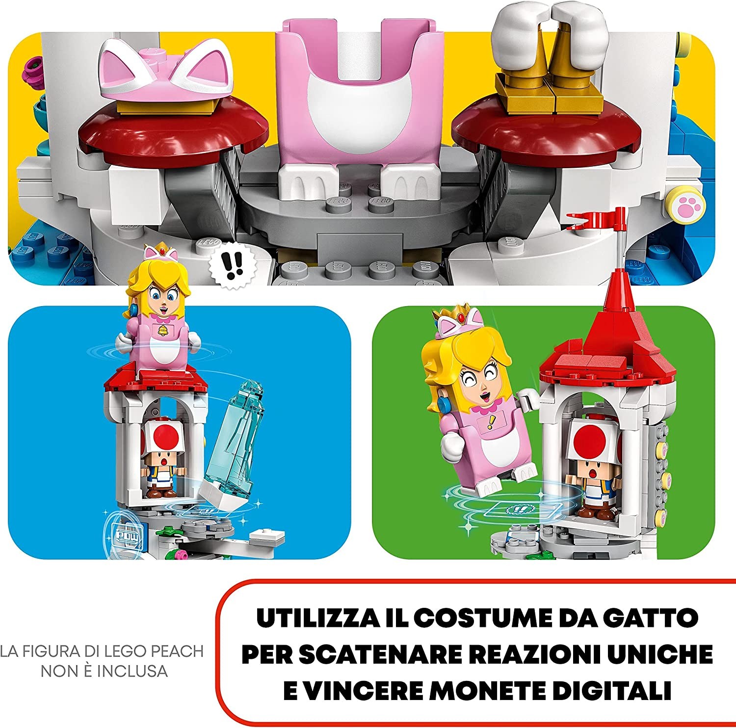 71407 Costume di Peach gatto e Torre ghiacciata - Pack espansione (