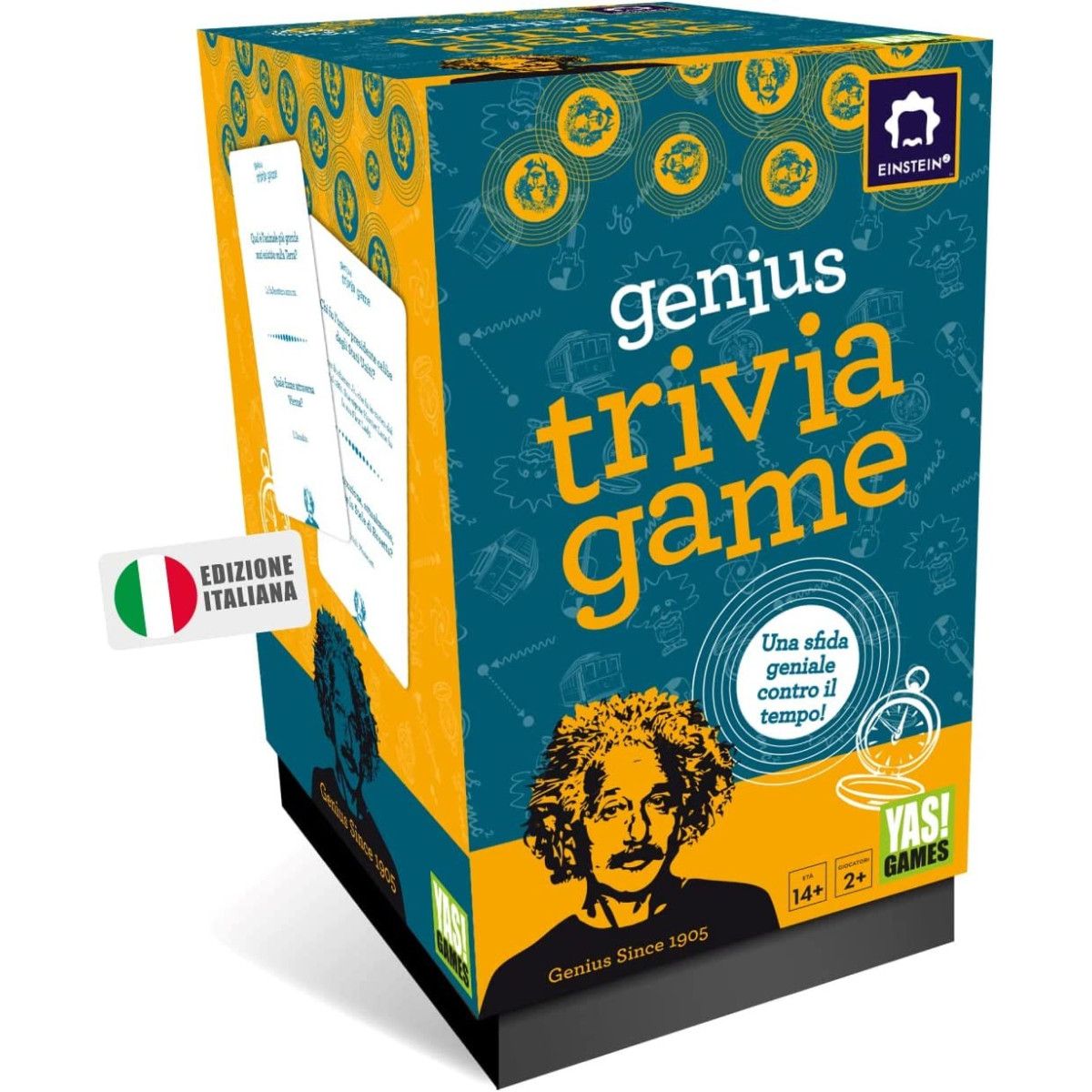 EINSTEIN GENIUS TRIVIA GAME CM 10X16X12 - YAS! GAMES - BOARD GAMES' - td-toys.it