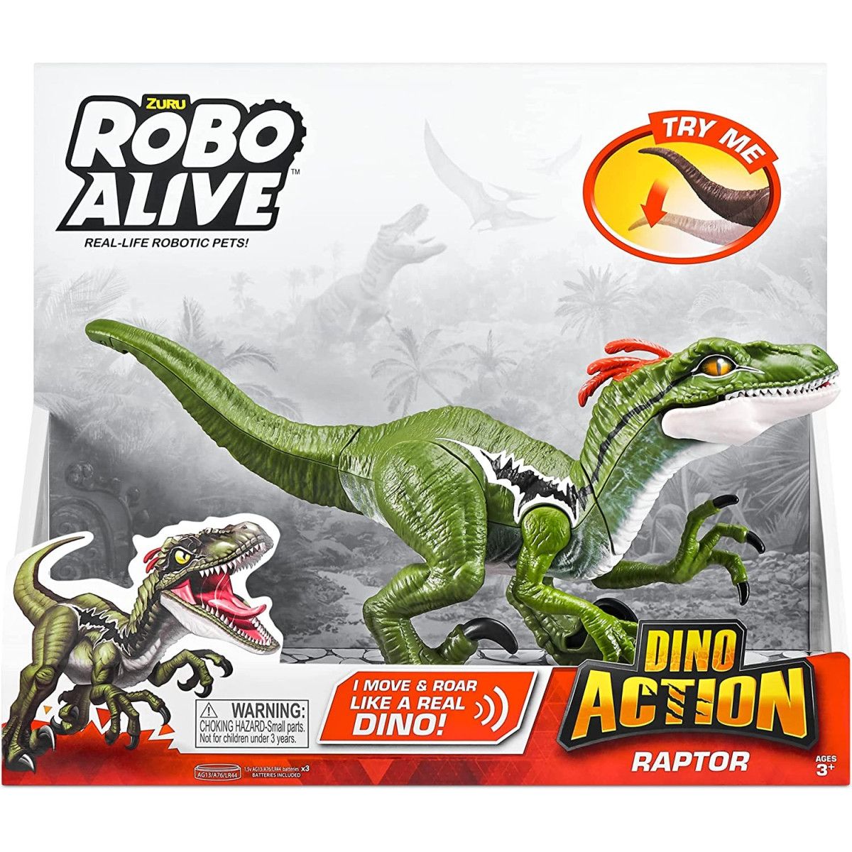 Dino Action Raptor Versi e Azione - ZURU - BAMBINO - td-toys.it